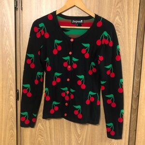 Sourpuss Black Cherry Cardigan